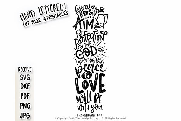 Finally Brothers, Aim For Perfection SVG & Printable