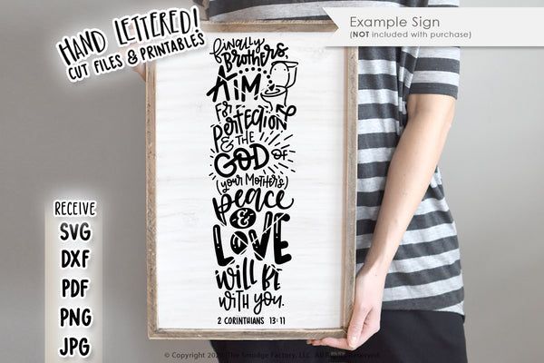 Finally Brothers, Aim For Perfection SVG & Printable