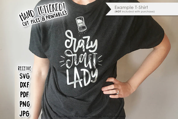 Crazy Craft Lady SVG & Printable