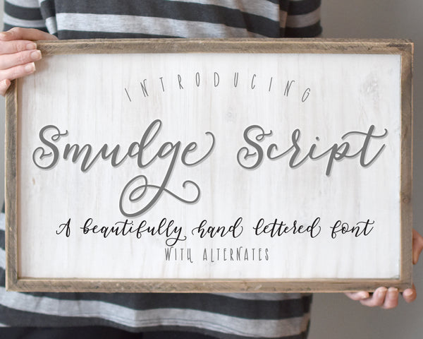 Smudge Signature Font