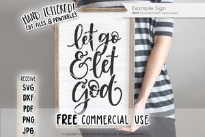 Let Go & Let God SVG & Printable