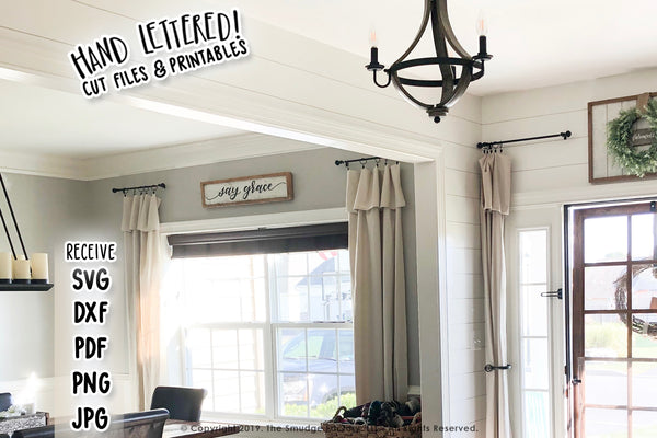 Say Grace SVG & Printable