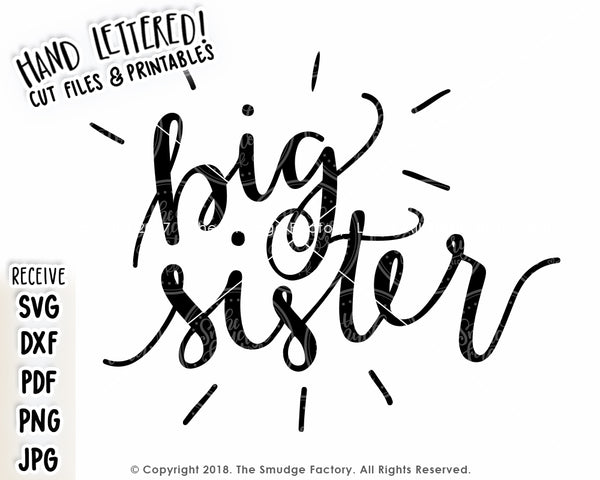 Big Sister SVG & Printable