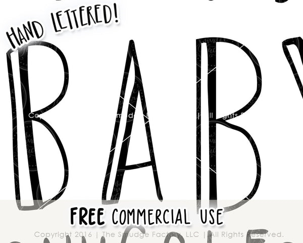 Kisses, Cuddles & Baby Snuggles SVG & Printable