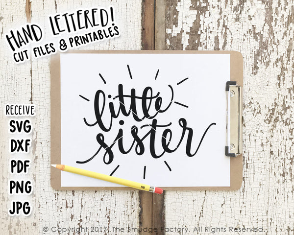Little Sister SVG & Printable