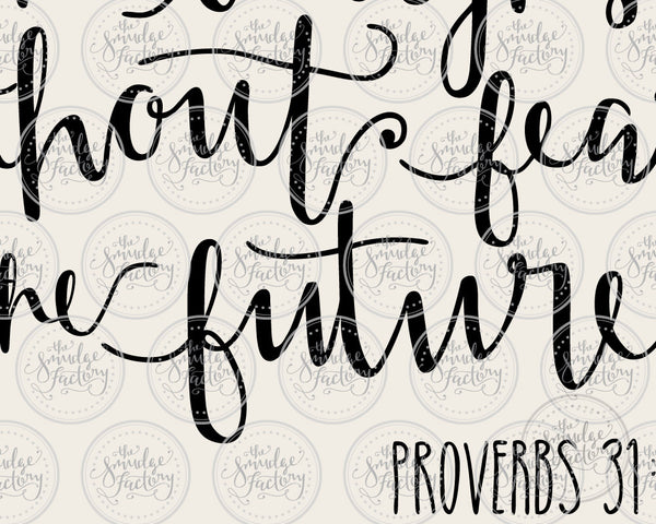 She Is Clothed In Strength and Dignity Proverbs 31 SVG & Printable