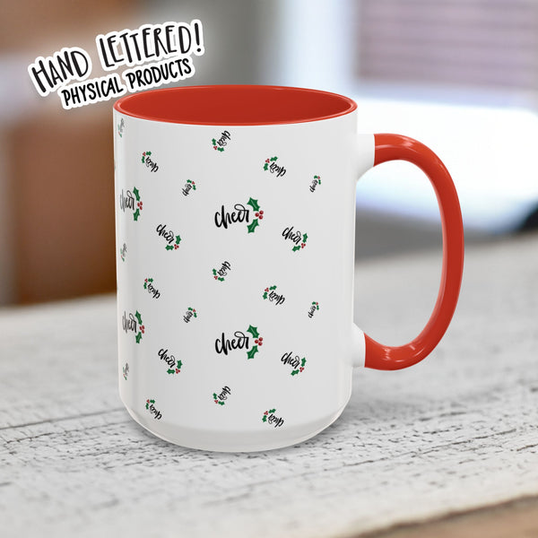 Have A Cup of Cheer Coffee Mug with Holiday Cheer Design for Cozy Vibes, Perfect for Gifts, Home Decor, Winter, Christmas, and Coffee Lovers