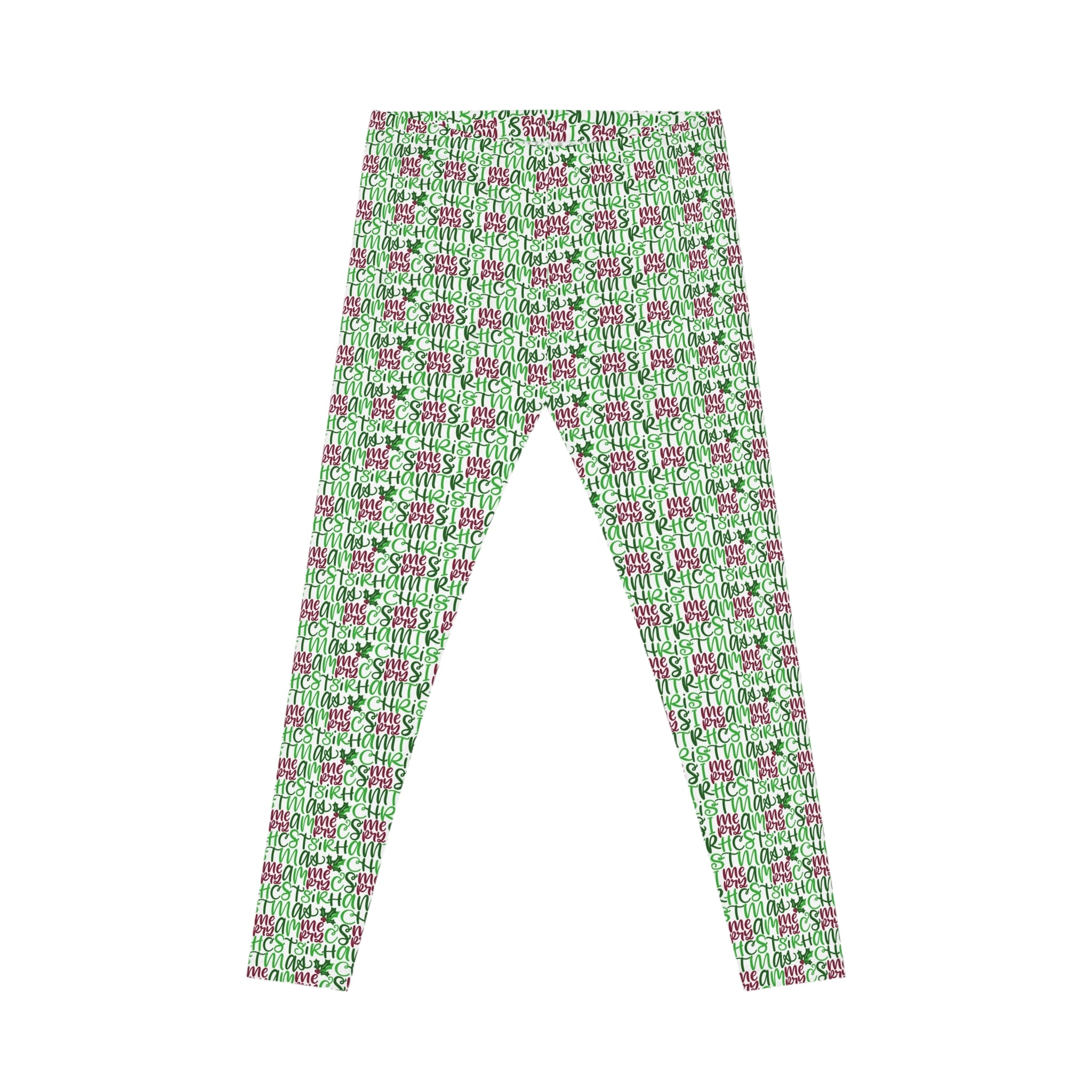 Merry Christmas Hand Lettered Leggings