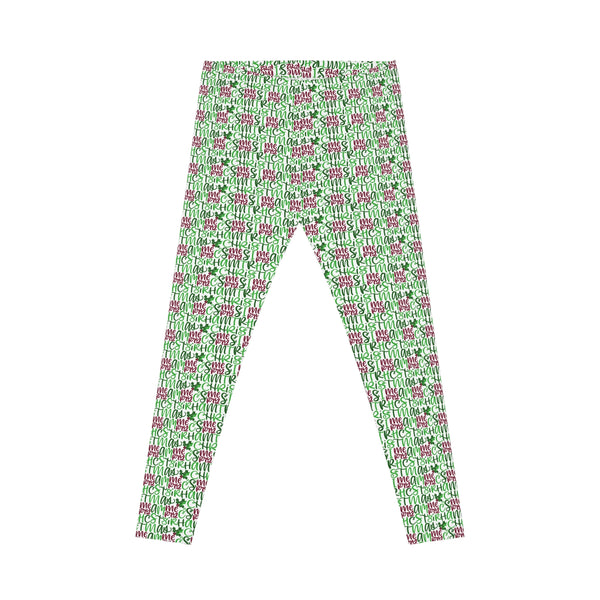 Merry Christmas Hand Lettered Leggings