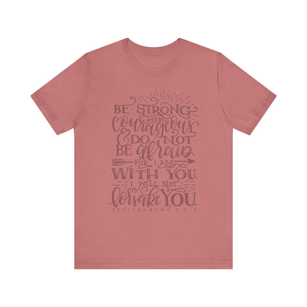 Inspirational Unisex Tee - 'Be Strong and Courageous' Motivational Shirt, Faith-Based Gift, Daily Reminder, Spiritual Apparel, [...]