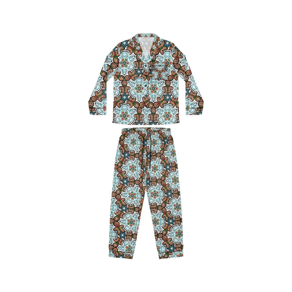 Gingerbread Man Satin Pajama Set