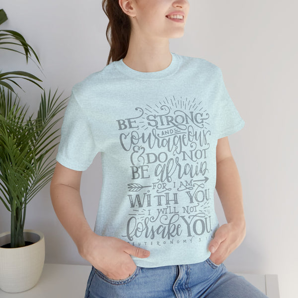 Inspirational Unisex Tee - 'Be Strong and Courageous' Motivational Shirt, Faith-Based Gift, Daily Reminder, Spiritual Apparel, [...]