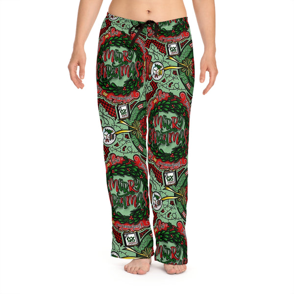Women's Christmas Wreath Pajama Pants