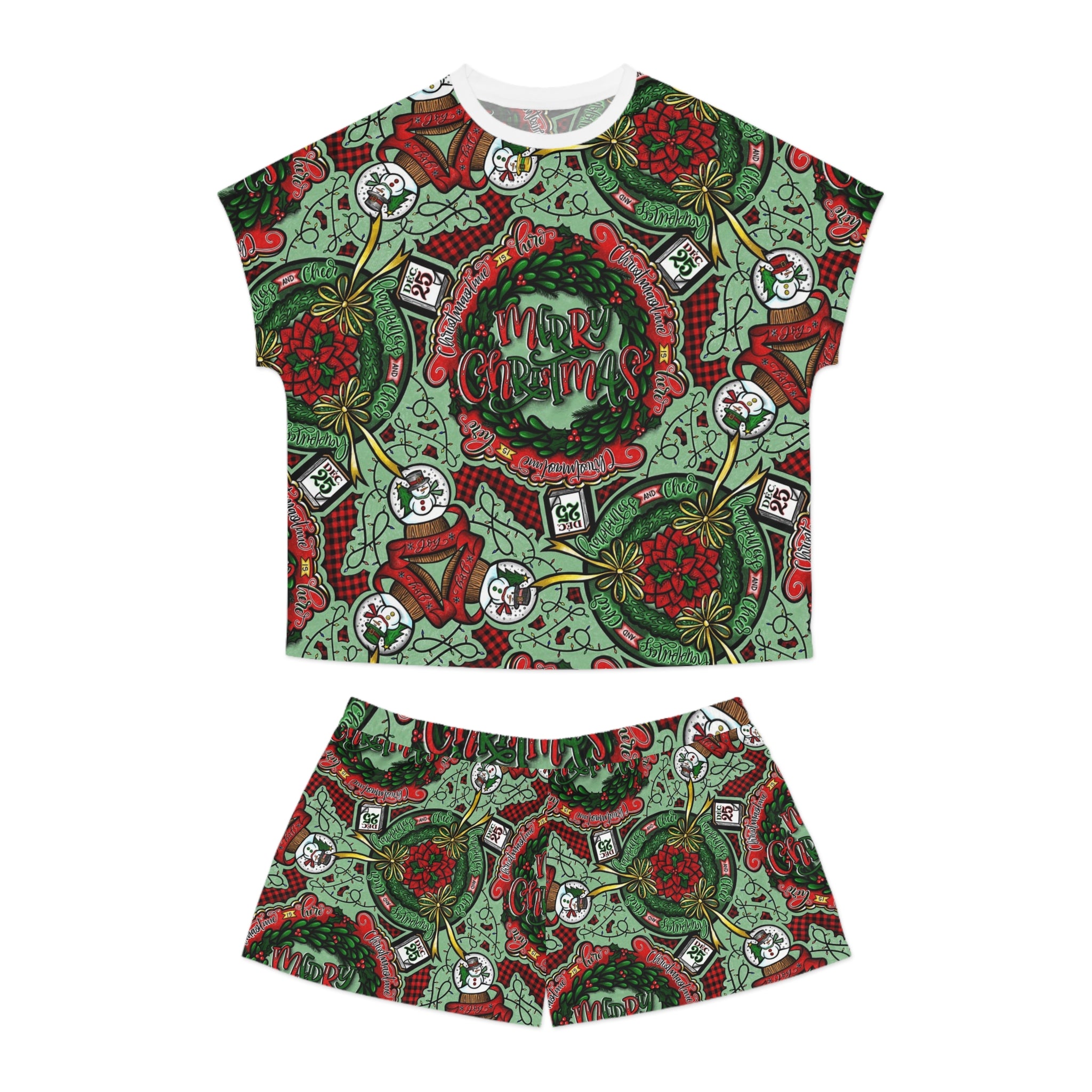 Christmas Snow Globe Short Sleeved PJ Set