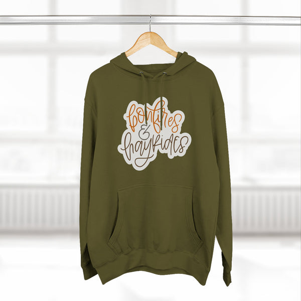 Three-Panel Fleece Hoodie