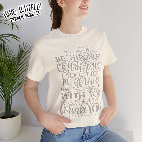 Inspirational Unisex Tee - 'Be Strong and Courageous' Motivational Shirt, Faith-Based Gift, Daily Reminder, Spiritual Apparel, [...]