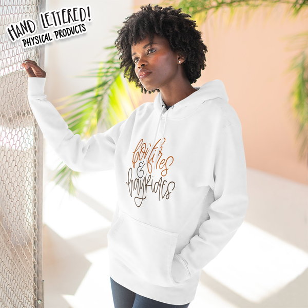 Three-Panel Fleece Hoodie