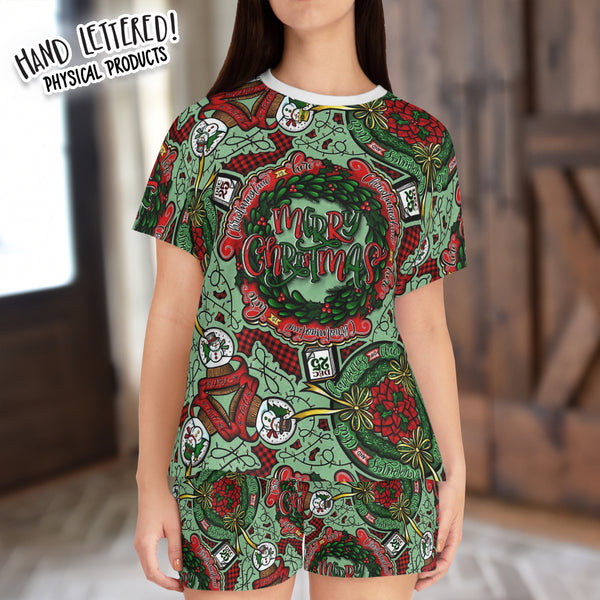 Christmas Snow Globe Short Sleeved PJ Set