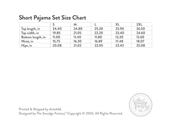 Gingerbread Print Short Sleeved PJ Set