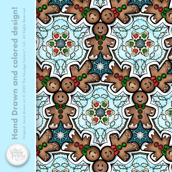 Gingerbread Men Long Sleeve Pajama Shirt