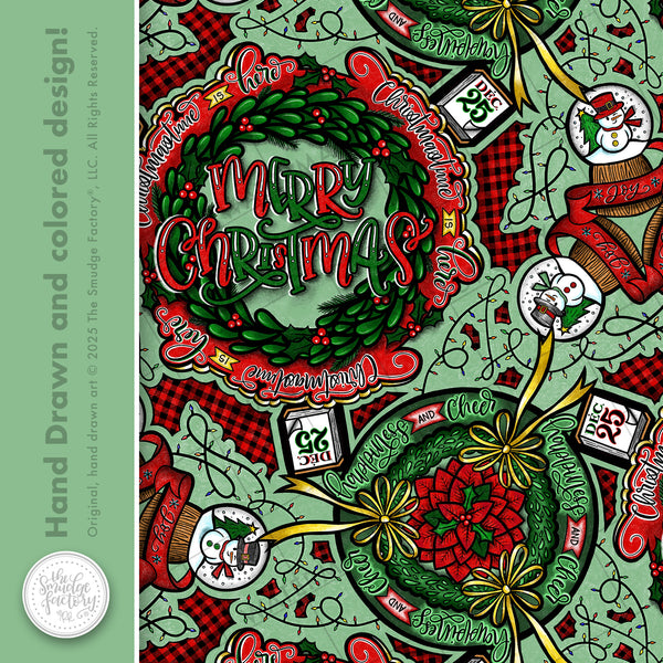 Women's Christmas Wreath Pajama Pants