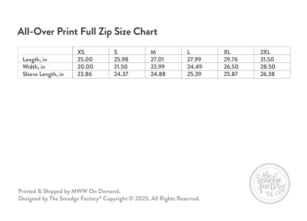 Merry Christmas Hand Lettered Zip Hoodie