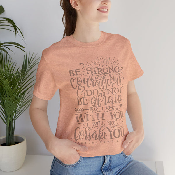 Inspirational Unisex Tee - 'Be Strong and Courageous' Motivational Shirt, Faith-Based Gift, Daily Reminder, Spiritual Apparel, [...]