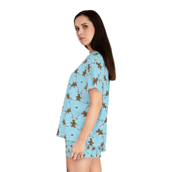 Gingerbread Print Short Sleeved PJ Set