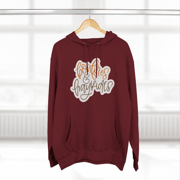 Three-Panel Fleece Hoodie