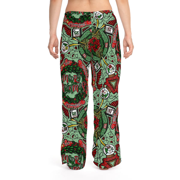 Women's Christmas Wreath Pajama Pants
