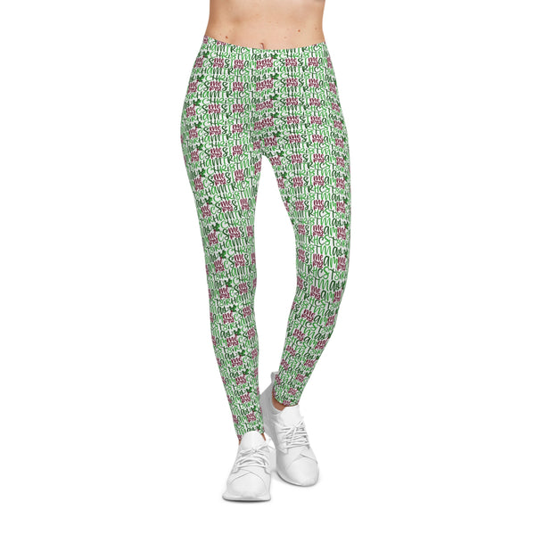 Merry Christmas Hand Lettered Leggings