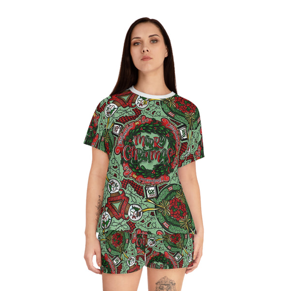 Christmas Snow Globe Short Sleeved PJ Set
