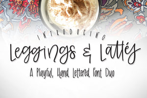 Leggings & Lattes Font Duo
