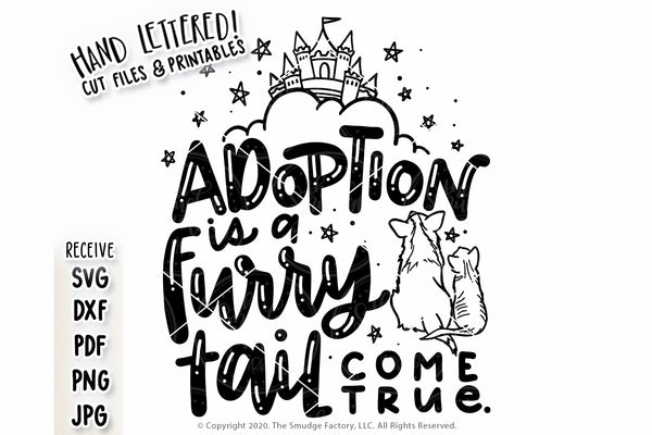 Adoption Is A Furry Tail Come True SVG & Printable