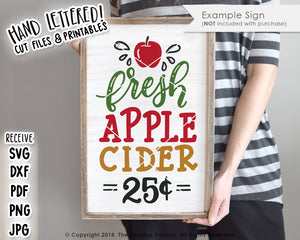 Fresh Apple Cider SVG & Printable