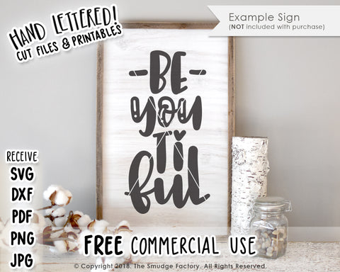 Be YOU Ti Ful SVG & Printable