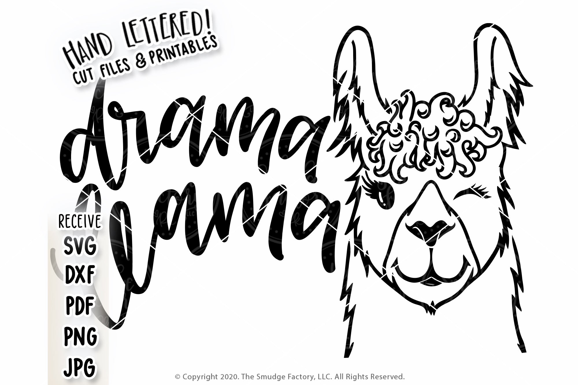 Drama Llama SVG & Printable – The Smudge Factory