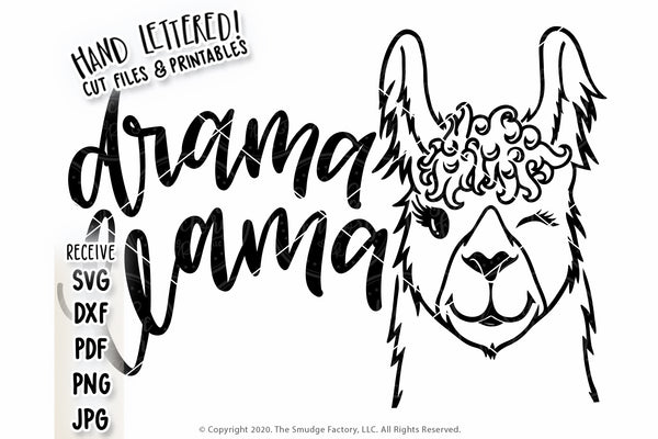 Drama Llama SVG & Printable