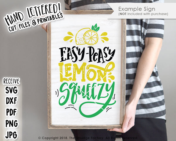 Easy Peasy Lemon Squeezy SVG & Printable