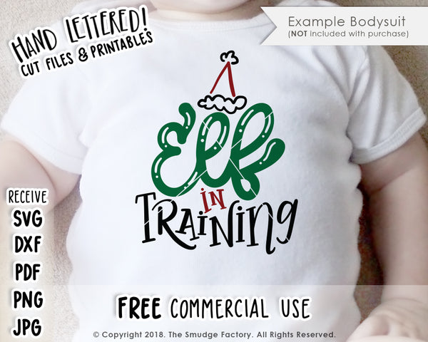 Elf In Training SVG & Printable
