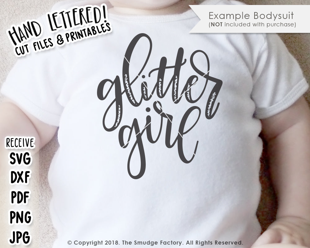 Glitter Girl SVG & Printable