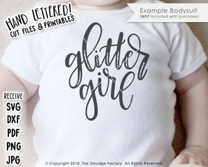 Glitter Girl SVG & Printable