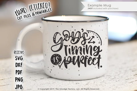 God's Timing Is Perfect SVG & Printable