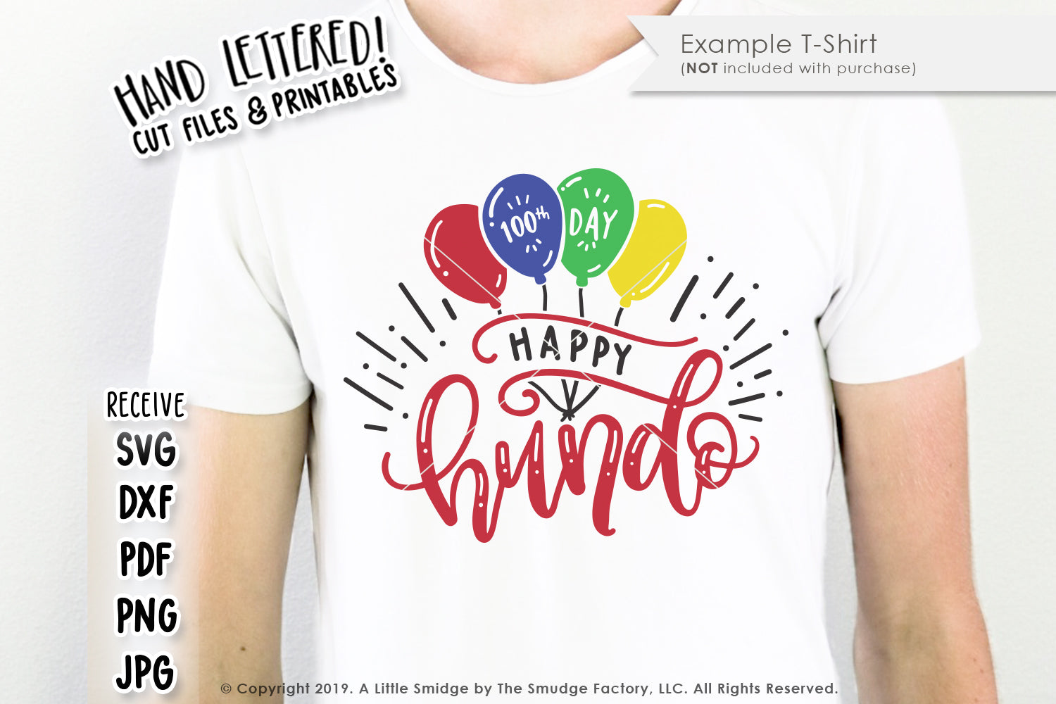 Happy Hundo, Hundredth Day Of School SVG & Printable