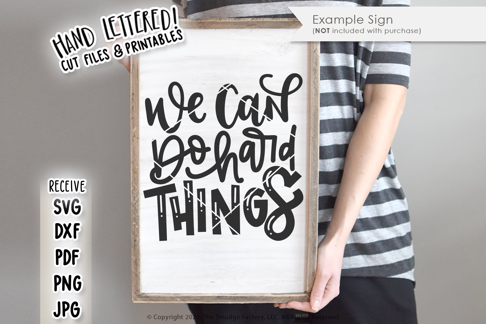 We Can Do Hard Things SVG & Printable