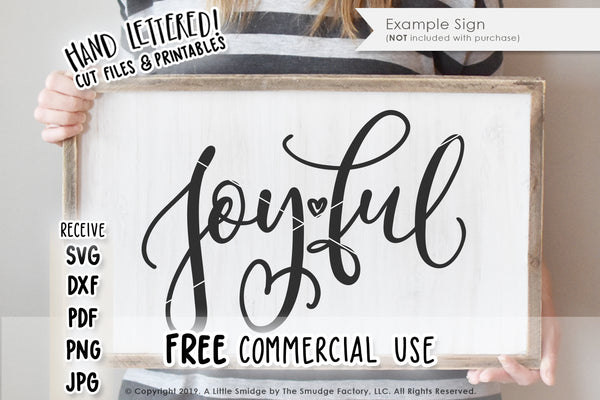 Joyful SVG & Printable