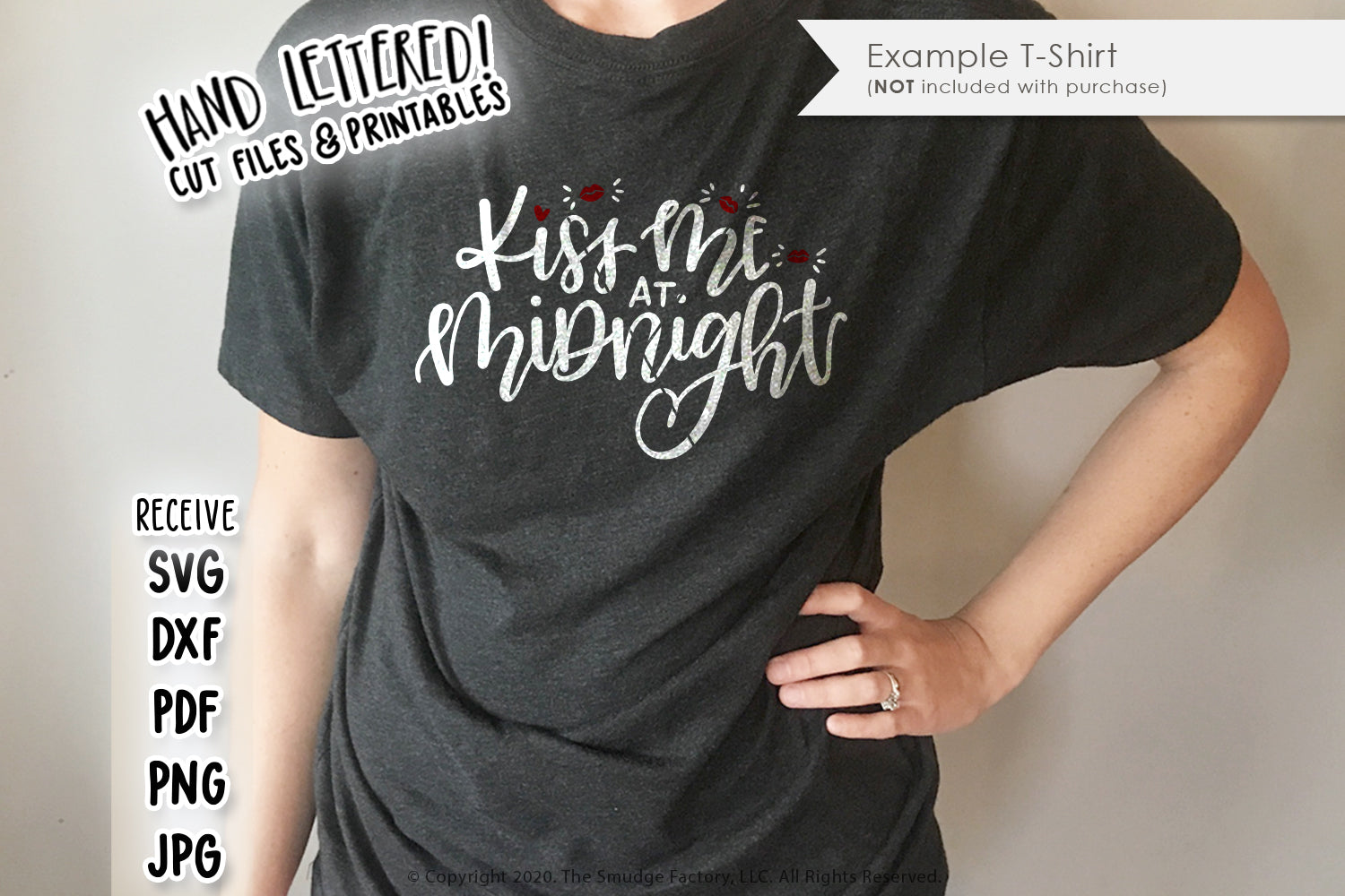 Kiss Me At Midnight SVG & Printable