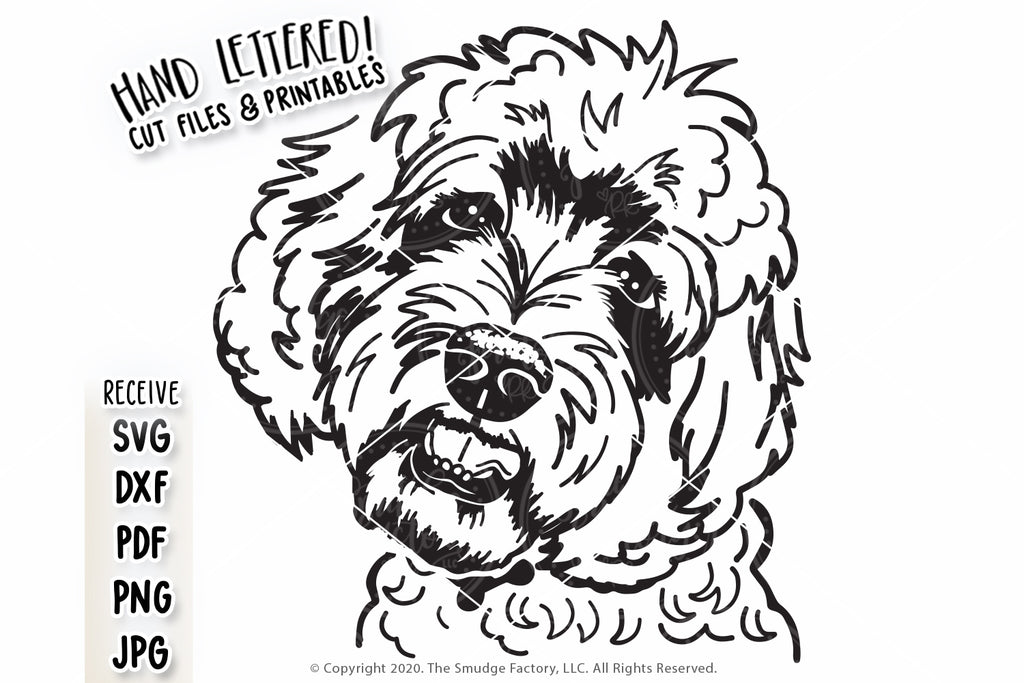 Labradoodle, Goldendoodle SVG & Printable – The Smudge Factory labradoodle-goldendoodle-svg-printable-the-smudge-factory