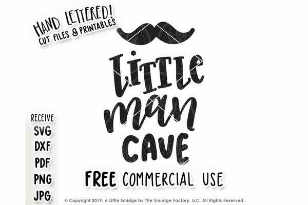 Little Man Cave SVG & Printable