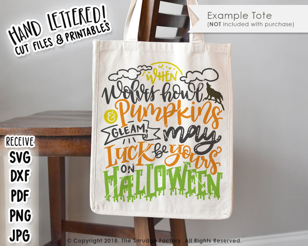 May Luck Be Yours On Halloween SVG & Printable